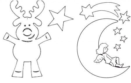 Трафареты на новый год для вырезания