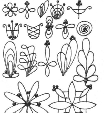 Узоры для шоколадных украшений