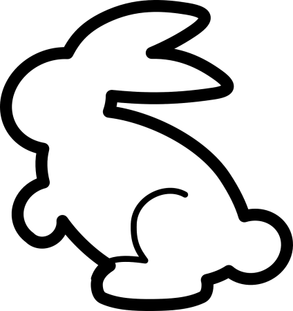 Заяц раскраска