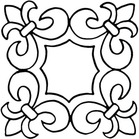 Башкирский орнамент трафарет