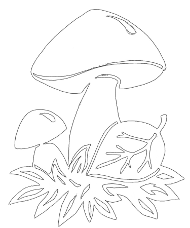 Трафареты на окна осень