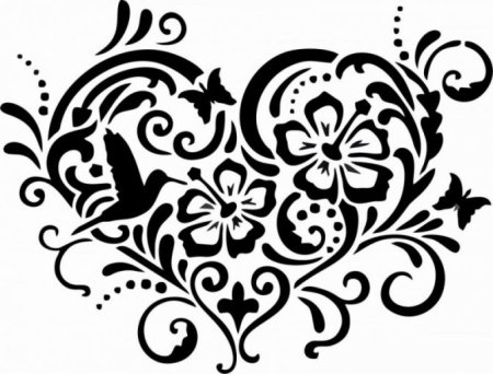 Трафарет "цветы"