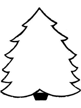 Елка раскраска