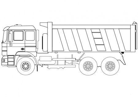 КАМАЗ 55111 раскраска