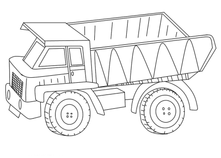 Раскраска КАМАЗ 65115 самосвал