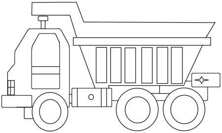 Раскраска КАМАЗ 5350