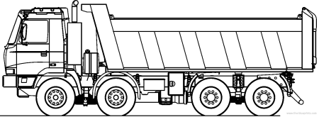 Раскраска КАМАЗ 6350