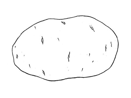 Картофель раскраска