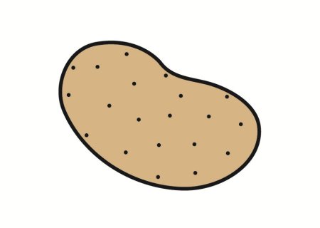 Картошка раскраска