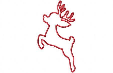 Шаблон оленя