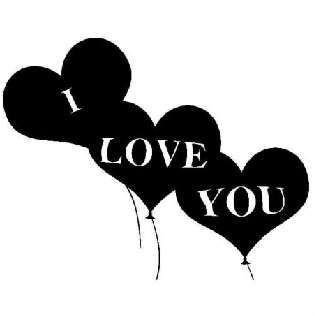 Трафарет Love