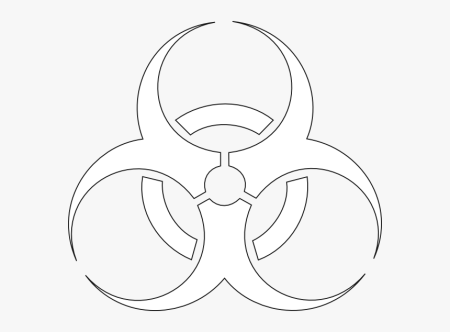 Трафарет биологическая опасность