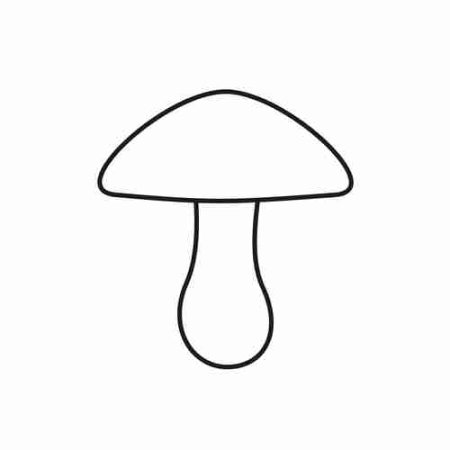 Мухомор и поганка раскраска