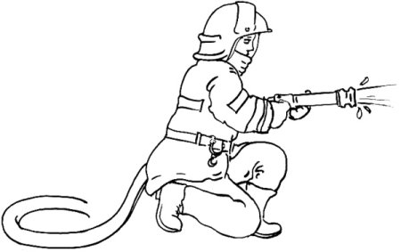 Пожарный рисунок
