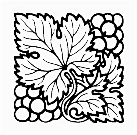 Трафарет Виноградная лоза
