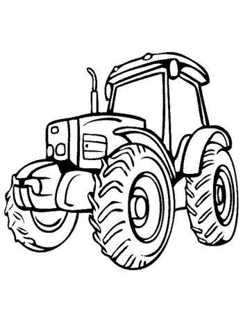 Raskraska для детей Traktor