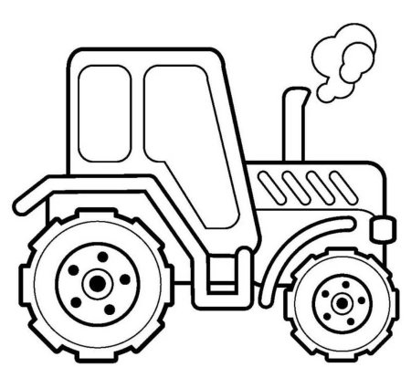 Raskraska для детей Traktor