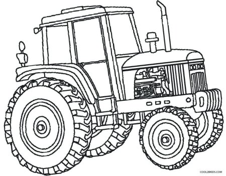 Раскраска трактор ЮМЗ-6