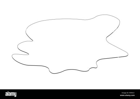 Лужа трафарет