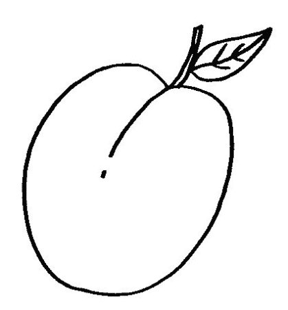 Слива раскраска