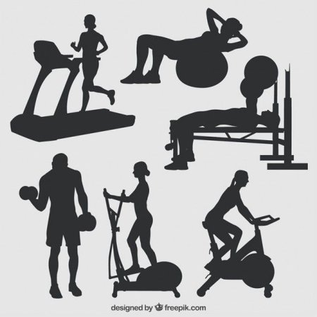 Спортзал силуэт