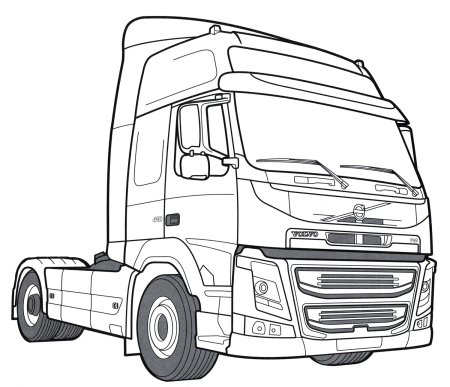 Раскраска КАМАЗ 6350