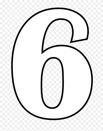 Цифра 6 трафарет для торта