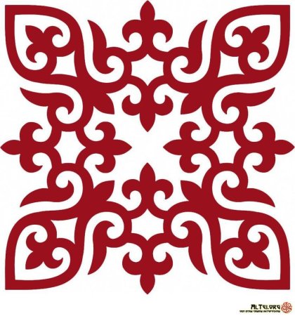 Казахский орнамент раскраска
