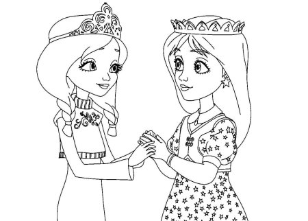 Раскраска русской красавицы