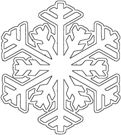Снежинка раскраска