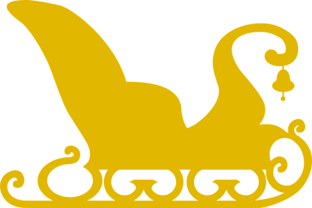 Санки трафарет для вырезания
