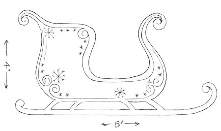 Раскраска для детей Sleigh
