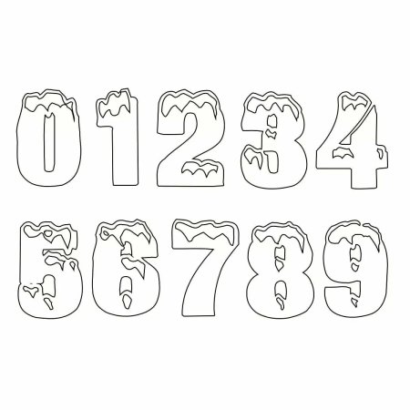 Трафарет числа 15