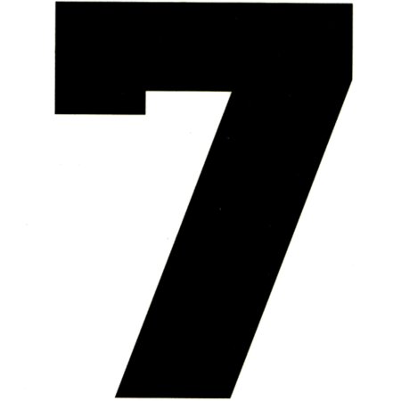 Трафаретная цифра 7