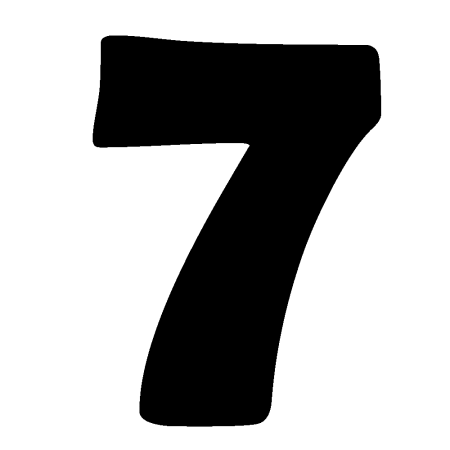 Большая цифра 7