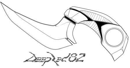 Нож керамбит рисунок