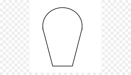 Лепесток ромашки трафарет