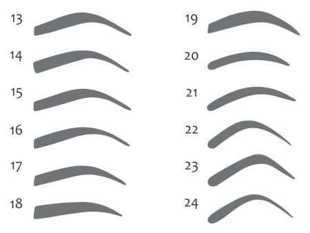 Трафареты для бровей