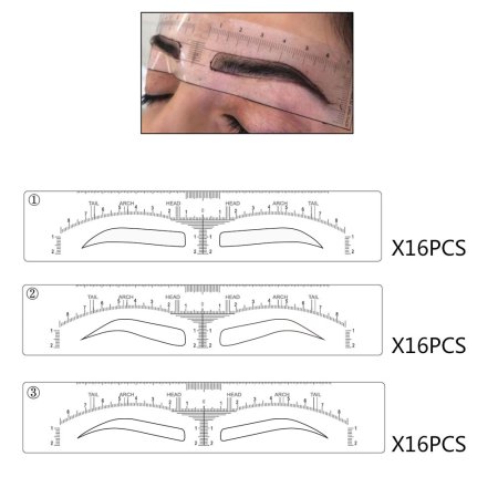 Набор трафаретов для бровей perfect Eyebrow (5 шт), cc Brow