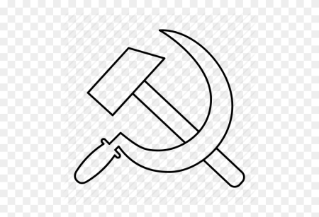 Трафарет серпа и молота