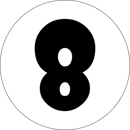 Макет цифры 8