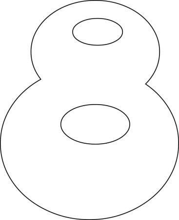 Макет цифры 8