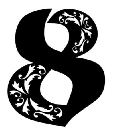 Трафарет 8 для торта