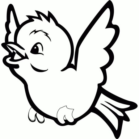Трафарет птицы
