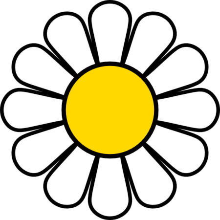 Ромашка раскраска