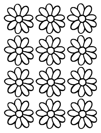 Цветы. Раскраска