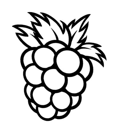 Ягода малина разукрашка