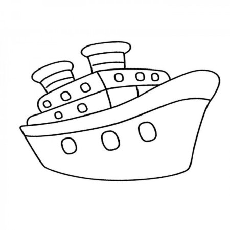 Кораблик с парусом раскраска