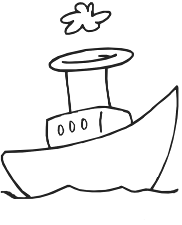 Пиратский корабль раскраска
