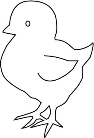 Цыпленок картинка раскраска